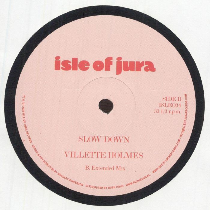 Villette Holmes – Slow Down (12", Isle Of Jura, 2026) Back Cover
