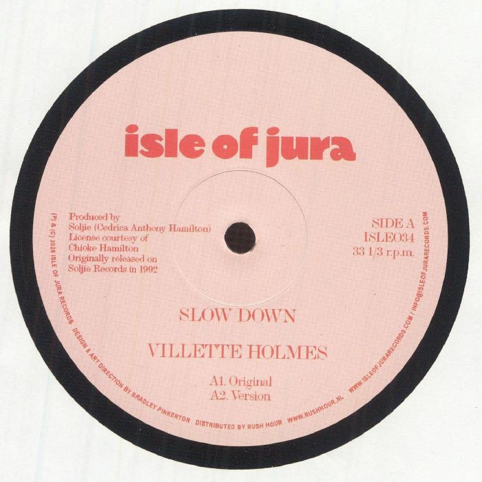 Villette Holmes – Slow Down (12", Isle Of Jura, 2026) Front Cover
