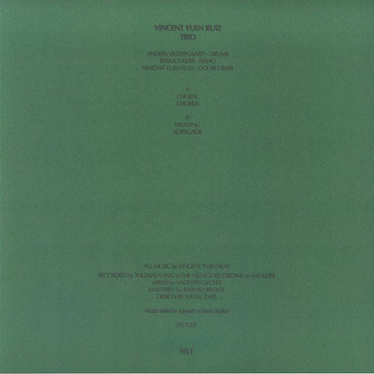 Vincent Yuen Ruiz – Trio (LP, FELT, 2026) Back Cover