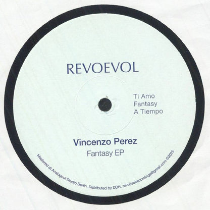 Vincenzo Perez – Fantasy EP (12", Revoevol Recordings, 2026) Back Cover
