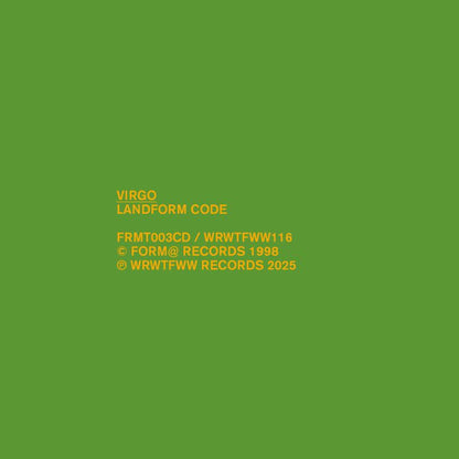 Virgo – Landform Code (2xLP, We Release Whatever The Fuck We Want Records, 2025) Front Cover