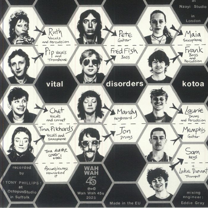 Vital Disorders Kotoa – Zombie (7", Wah Wah 45s, 2025) Back Cover