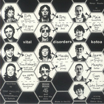 Vital Disorders Kotoa – Zombie (7", Wah Wah 45s, 2025) Back Cover