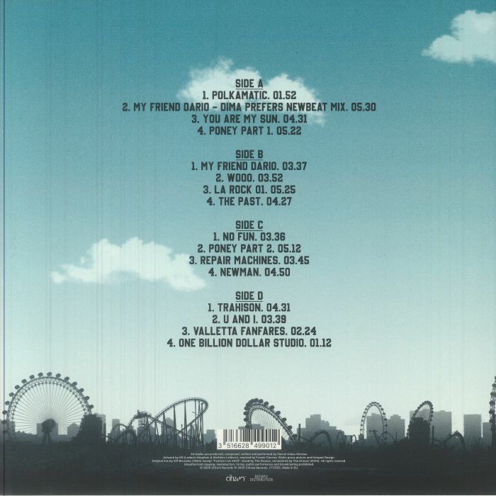 Vitalic – OK Cowboy (2xLP, Sparkled, Citizen Records, 2025) Back Cover