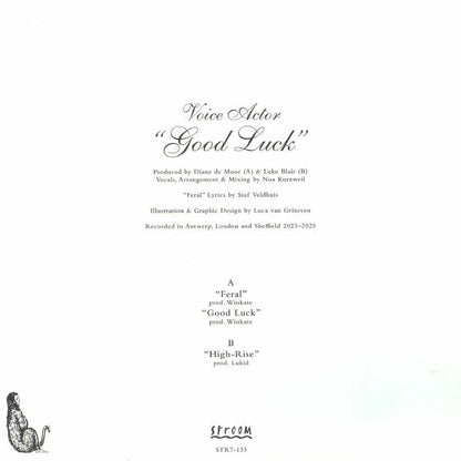 Voice Actor – Good Luck (7", Stroom, 2026) Back Cover