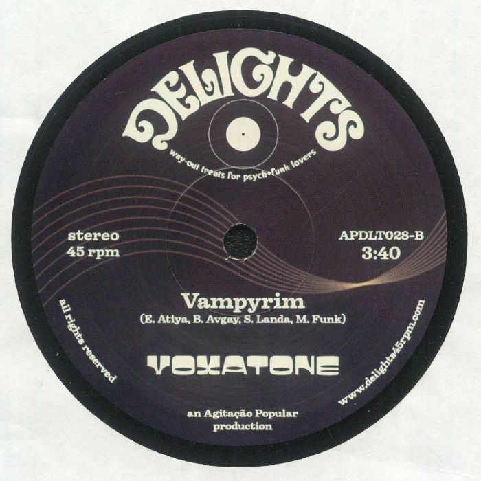 Voxatone – Altair V (7", Delights, 2025) back cover