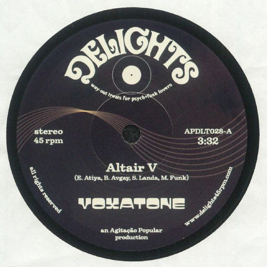 Voxatone – Altair V (7", Delights, 2025) front cover