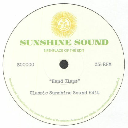 Walter Gibbons – The Ten Commandments Are The Law Of The Land (10", Sunshine Sound, 2022) Back Cover