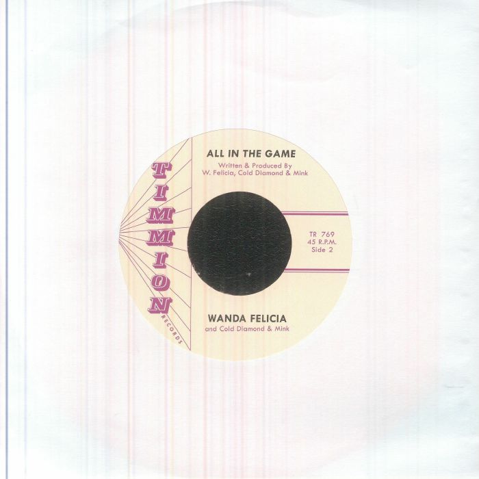 Wanda Felicia Cold Diamond & Mink – Reflections Of Love (7", Pink, Timmion Records, 2026) Back Cover