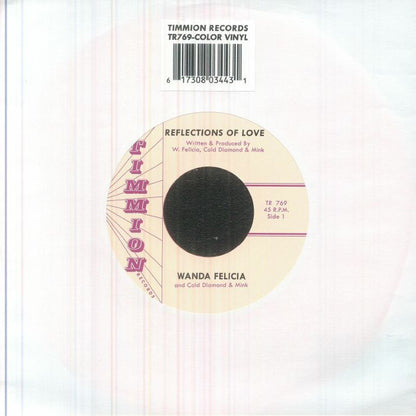 Wanda Felicia Cold Diamond & Mink – Reflections Of Love (7", Pink, Timmion Records, 2026) Front Cover