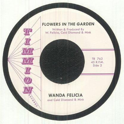Wanda Felicia Cold Diamond & Mink – Stuck On You (7", Timmion Records, 2025) Back Cover