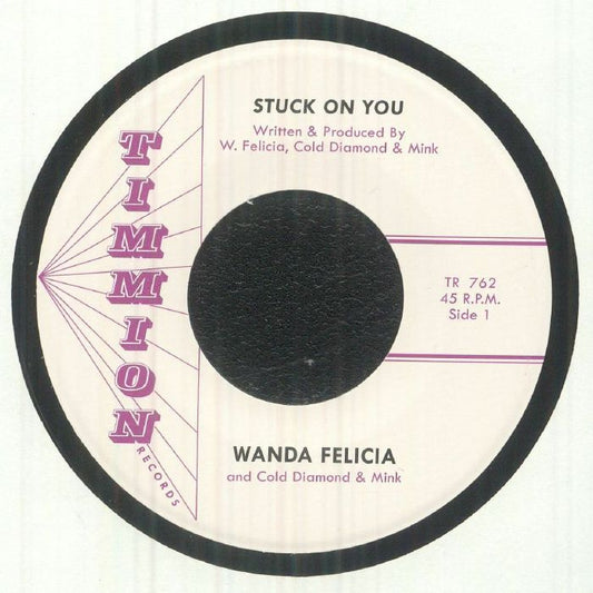 Wanda Felicia & Cold Diamond & Mink – Stuck On You (7", Timmion Records, 2025) front cover