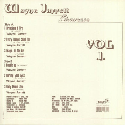 Wayne Jarrett – Showcase Vol. 1 (LP, Wackie's, 2014) Back Cover
