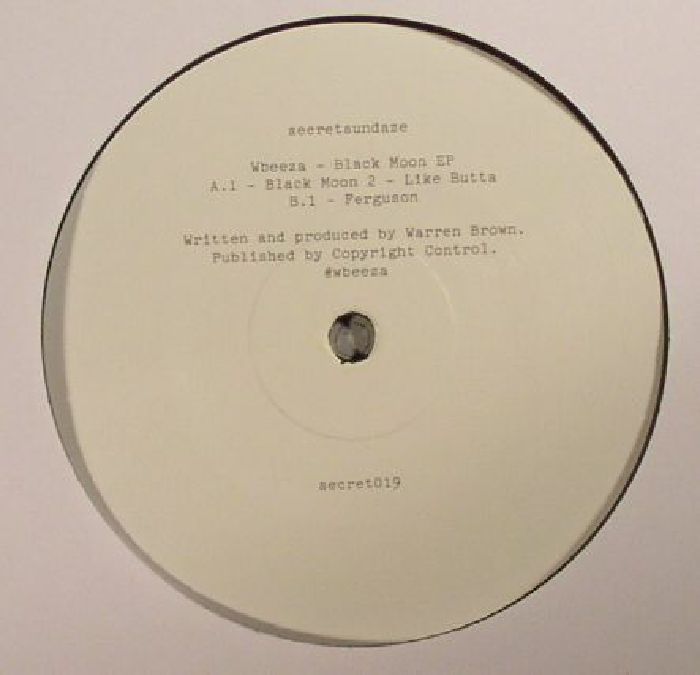 Wbeeza – Black Moon EP (12", Secretsundaze, 2015) Front Cover