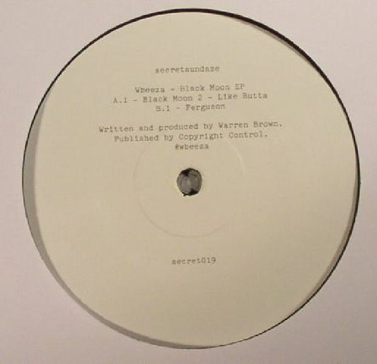 Wbeeza – Black Moon EP (12", Secretsundaze, 2015) Front Cover