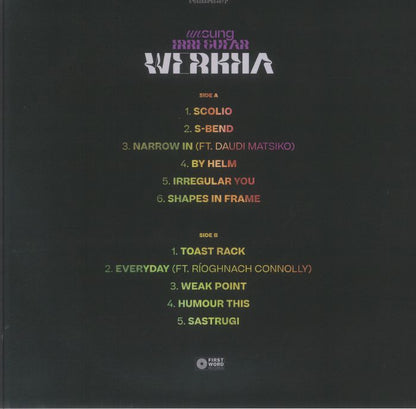 Werkha – Unsung Irregular (12", First Word Records, 2025) back cover
