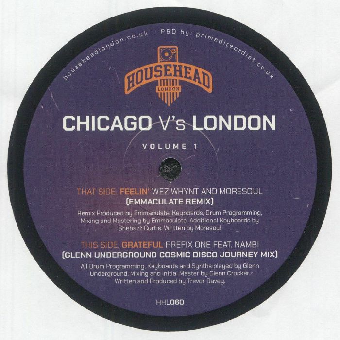 Wez Whynt Moresoul Prefix One Nambi – London V's Chicago (Volume 1) (12", Househead London, 2025) Back Cover