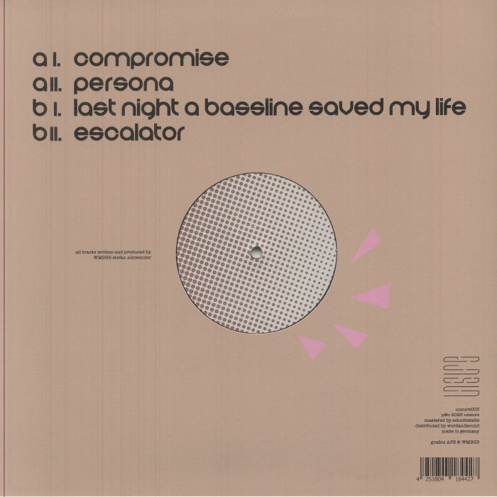 While My Sequencer Gently Bleeps – Last Night A Bassline Saved My Life (12", unsure, 2025) Back Cover