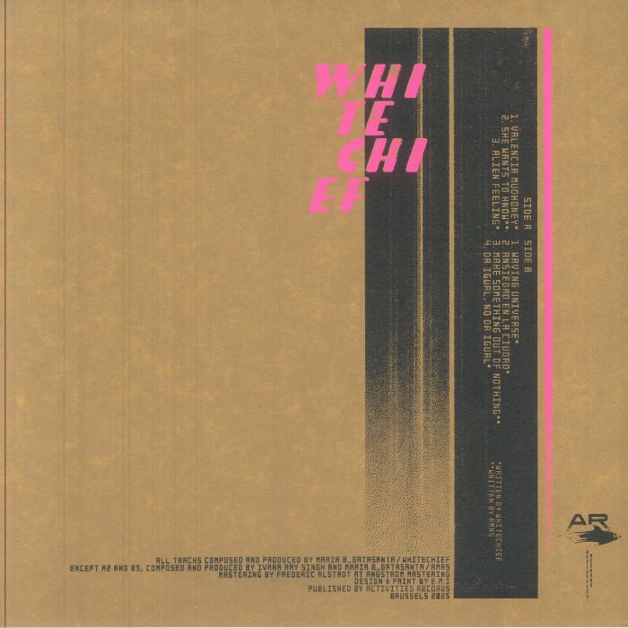 White Chief – The Background Character For Self_Sabotage Deconstruction (LP, Activities Records, 2025) Back Cover