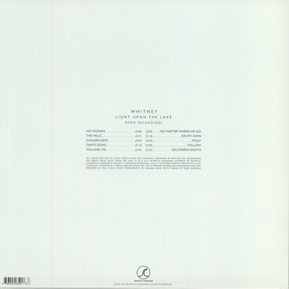 Whitney – Light Upon The Lake: Demo Recordings (LP, Secretly Canadian, 2025) back cover