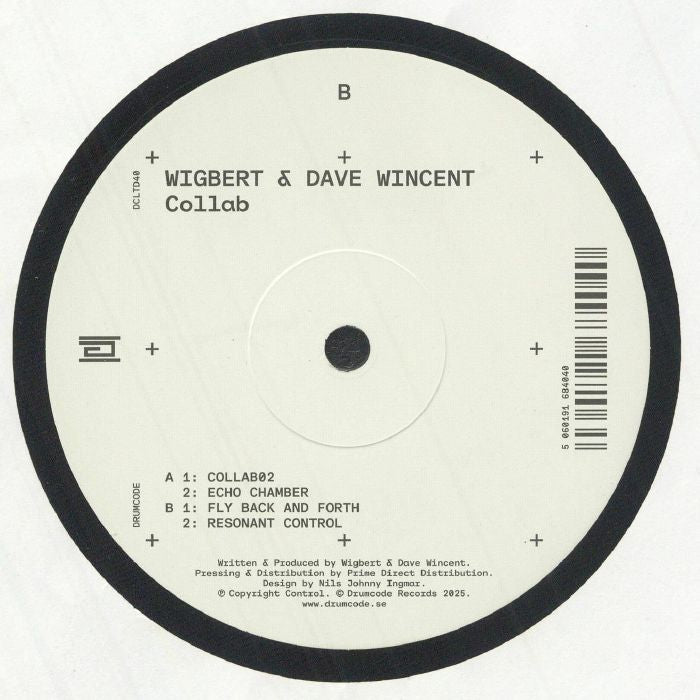 Wigbert Dave Wincent – Collab (12", DCLTD, 2025) Back Cover