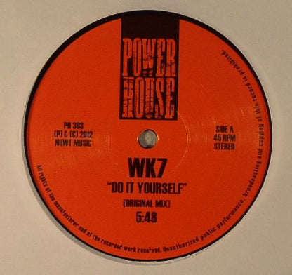 WK7 / Head High – Do It Yourself (Original Mix) / Rave (Dirt Mix) (12", Power House, 2012) Front Cover