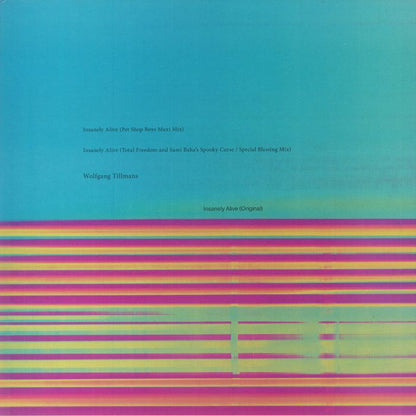 Wolfgang Tillmans – Insanely Alive Remixes (12", Fragile, 2022) Front Cover