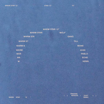 Wolfgang Tillmans / Juan Pablo Echeverri – Warm Star (12", Fragile, 2026) Front Cover