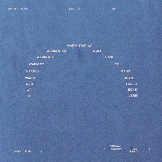 Wolfgang Tillmans / Juan Pablo Echeverri – Warm Star (12", Fragile, 2026) Front Cover