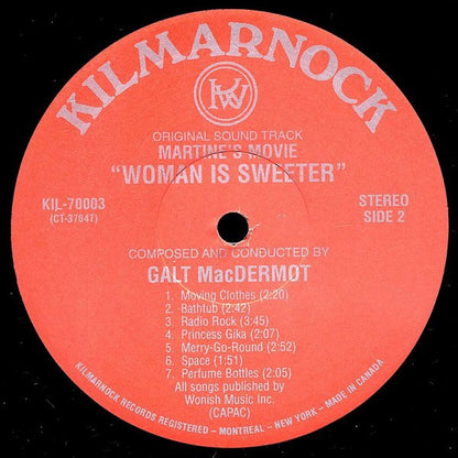 Galt MacDermot – Woman Is Sweeter (Original Soundtrack) (LP, Kilmarnock, 0) Image 4