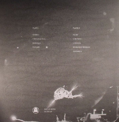 Xeno & Oaklander – Topiary (LP, Ghostly International, 2016) Back Cover