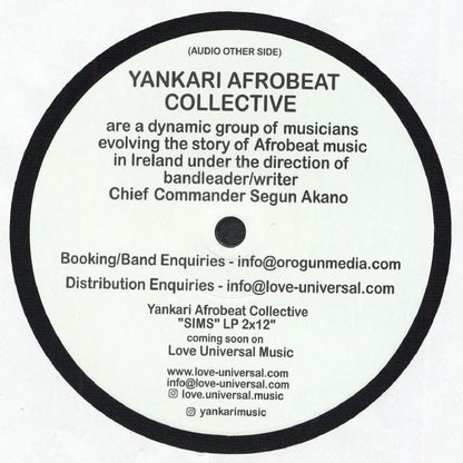 Yankari Afrobeat Collective – Enyimba (12", Love Universal, 2026) Back Cover