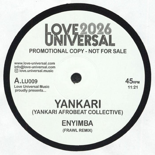 Yankari Afrobeat Collective – Enyimba (12", Love Universal, 2026) Front Cover