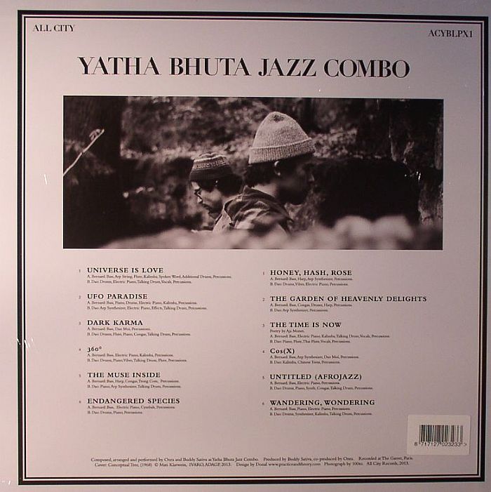 Yatha Bhuta Jazz Combo – Yatha Bhuta Jazz Combo (LP, All City Records, 2025) Back Cover
