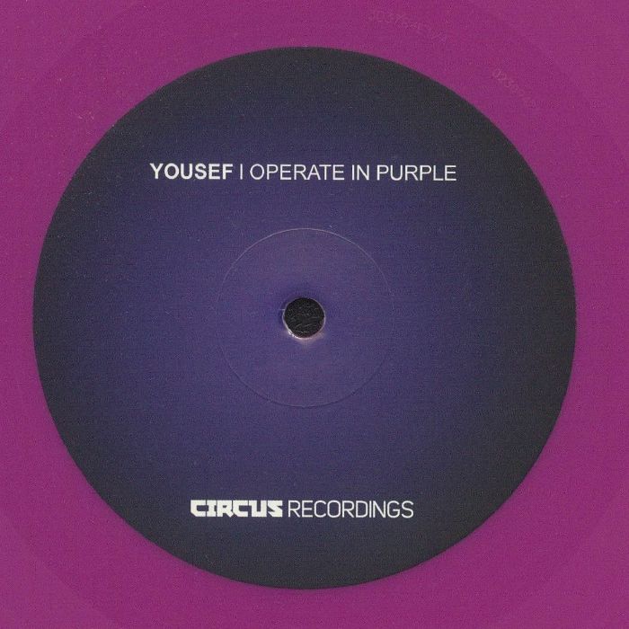 Yousef – I Operate In Purple Album Sampler (12", Purple, Circus Recordings, 2025) front cover