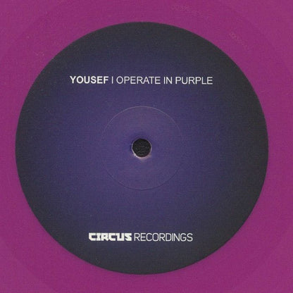 Yousef – I Operate In Purple Album Sampler (12", Purple, Circus Recordings, 2025) front cover