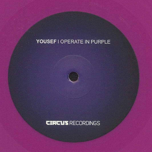 Yousef – I Operate In Purple Album Sampler (12", Purple, Circus Recordings, 2025) front cover