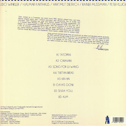 Zann – Strange Ways / Inside Jungle (LP, Isle Of Jura, 2019) Back Cover