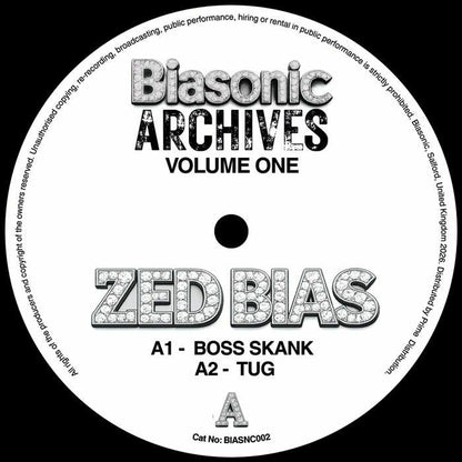 Zed Bias – Archives Vol 1 (12", Biasonic, 2026) Front Cover