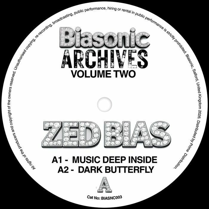 Zed Bias – Archives Vol 2 (12", Biasonic, 2026) Front Cover