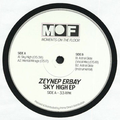 Zeynep Erbay – Sky High EP (12", Moments On The Floor, 2026) Front Cover