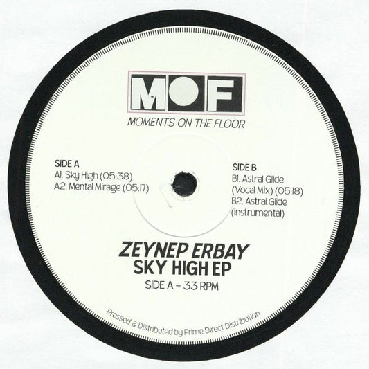 Zeynep Erbay – Sky High EP (12", Moments On The Floor, 2026) Front Cover