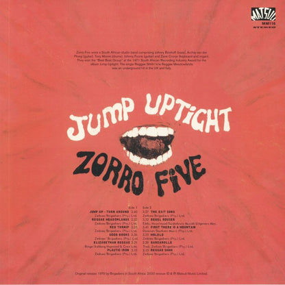 Zorro Five – Jump Uptight (LP, Matsuli Music, 2020) Back Cover