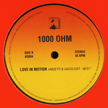 1000 Ohm - Love In Motion (12", RM) Attic Salt Discs
