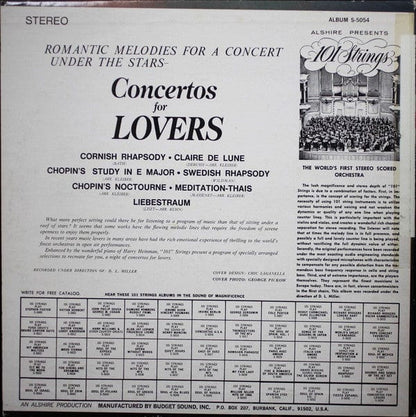 101 Strings - Concertos For Lovers (LP, Album) Alshire