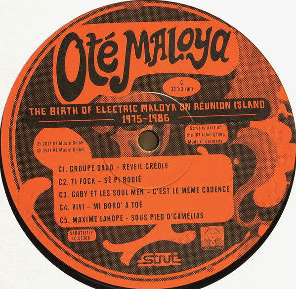 Various : Oté Maloya (The Birth Of Electric Maloya On Reunion Island 1975-1986) (2xLP, Comp)