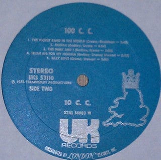 10cc - 100cc (LP, Comp, W) on UK Records at Further Records
