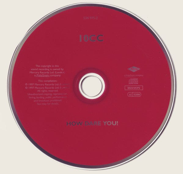 10cc - How Dare You! (CD) Mercury CD 0731453497528