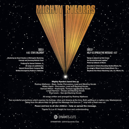 Mighty Ryeders : Star Children / Help Us Spread The Message (7", Ltd, RE)