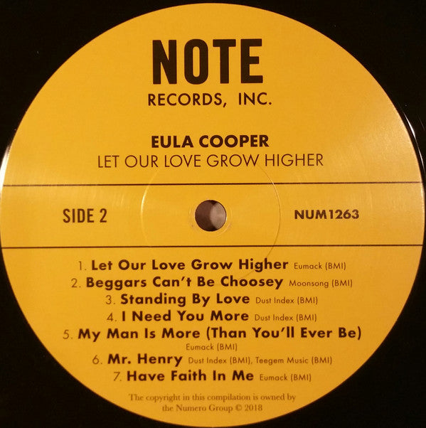 Eula Cooper : Let Our Love Grow Higher (LP, Comp, Ltd)